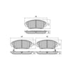 RDA Brakes Extreme Brake Pad Set Front RDX2232SM