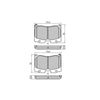 RDA GP Max Brake Pad Set Front RDB2289