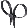 HellermannTyton 1 Piece Dual Clamp Tie Black (Pack of 50)
