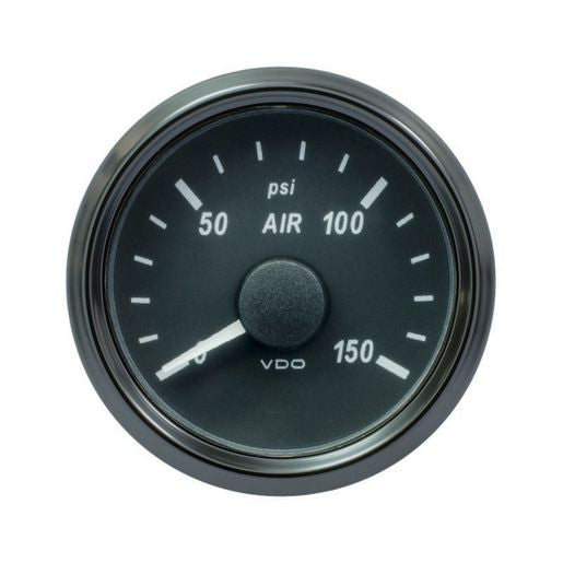 VDO SinglEViu Air Pressure Gauge 0-10 Bar 10-180 Ohm