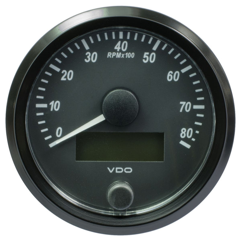 VDO Tachometer Elec 0-8000 RPM 80mm Round A2C3833020030