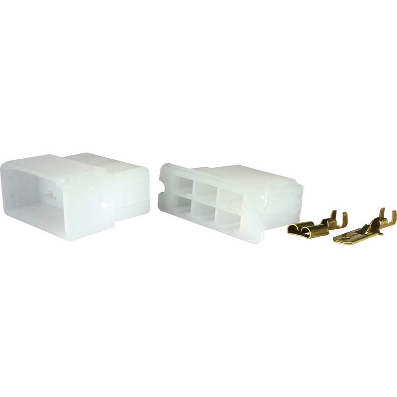 OEX Qc Connector Male/Female White 6 Pole - 1 Kit