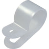 OEX P-Clip 10mm Nylon White 100 Pack ACX1302