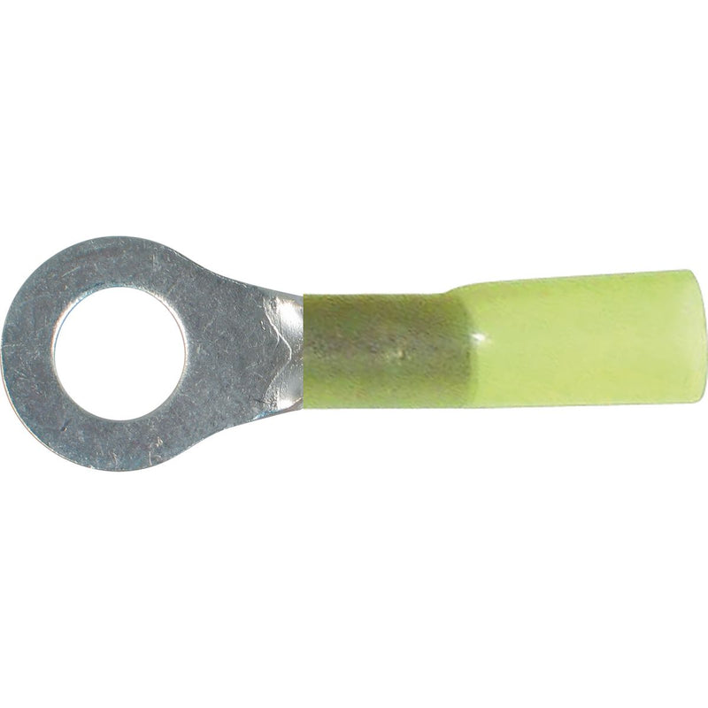 OEX Crimp Terminal Ring Yellow Id 6.3mm Heat Shrinkable