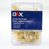 OEX Crimp Terminal Ring Yellow Id 6.3mm Heat Shrinkable