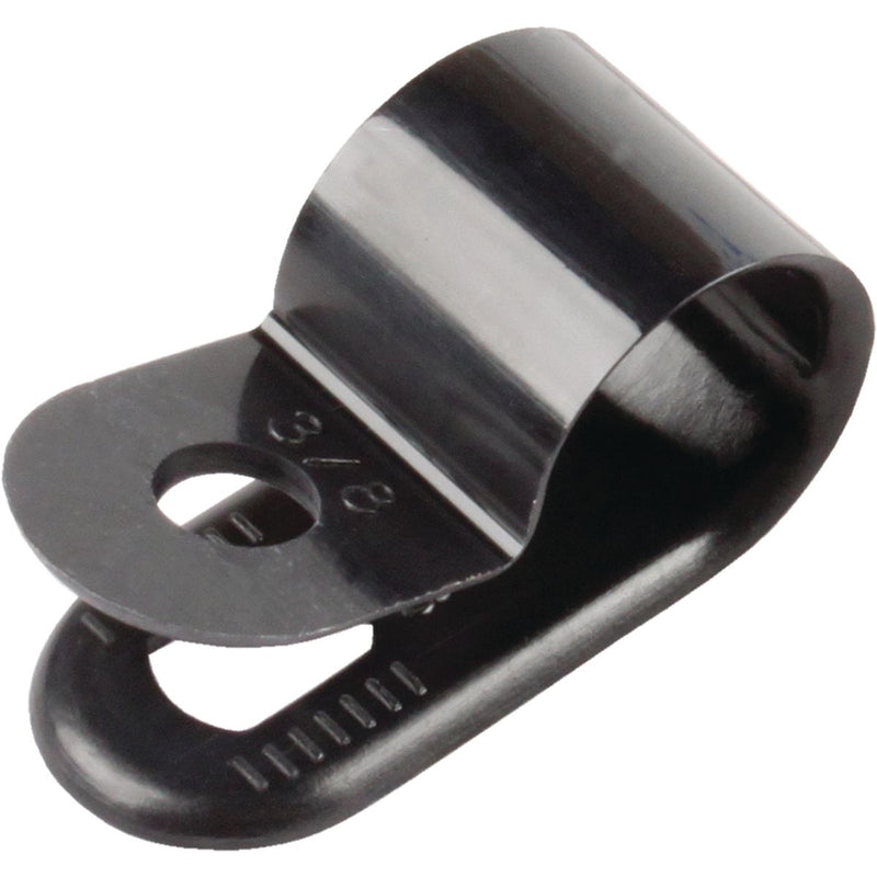 OEX P-Clip 10mm Nylon Black 100 Pack ACX1302BK