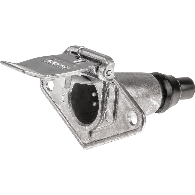 Thunder Small Round Trailer Plug Socket 7 Pin Metal