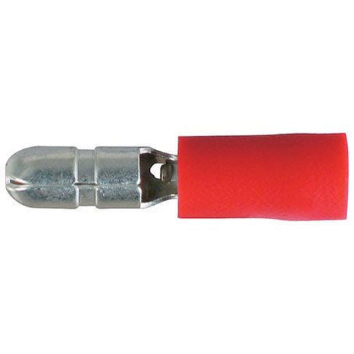Ashdown Ingram Male Bullet Terminal Insulated 4mm Red