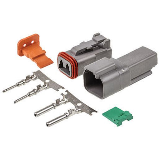 Deutsch Dt 2 Way Kit With Stamped & Formed Pins ACX2910SF