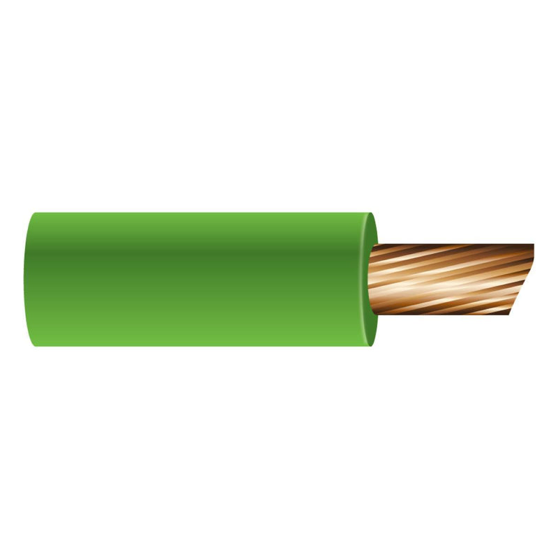 OEX Automotive Cable Single Core 4mm Green 30M Roll