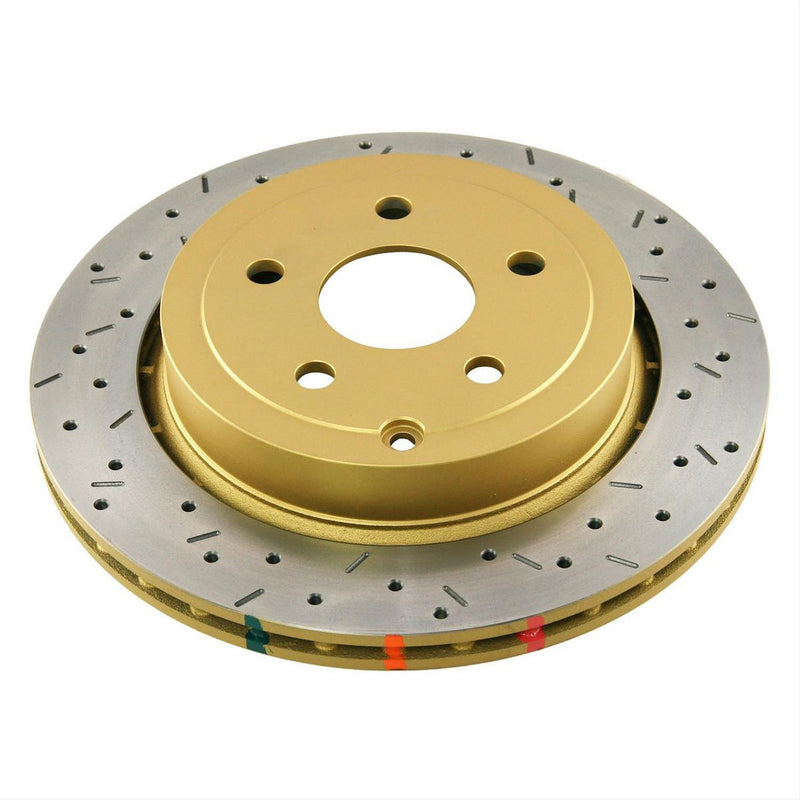 DBA HD 4000 Drilled Slotted Brake Rotor Pair 266mm Front