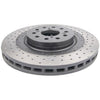 DBA XD 4000 Drilled Dimpled Brake Rotor Single 332mm