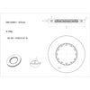 DBA XD 5000 Drilled Dimpled Replacement Wave Brake Rotor