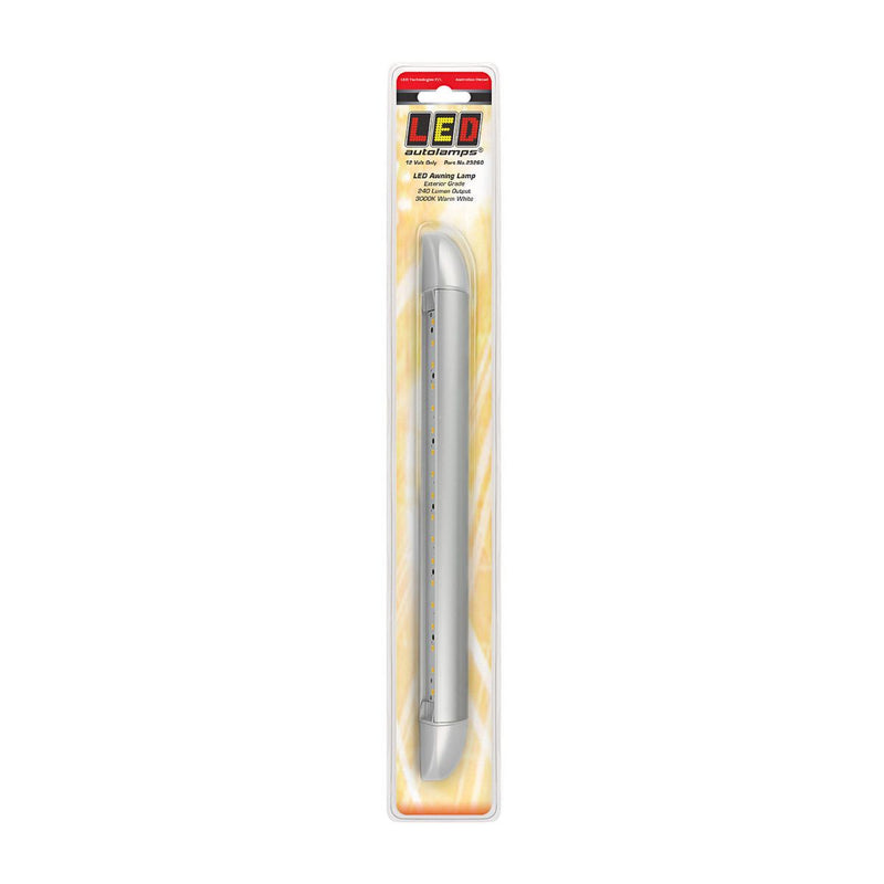 LED Autolamps Awning Lamp Silver 12V 20cm Cable Blister