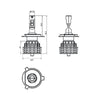 LED Autolamps H4 LED Headlamp Upgrade Kit H4-5000LM