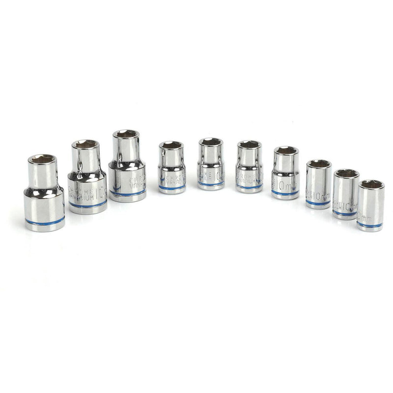 Mechpro Socket Rail Set Metric 1/4In, 3/8In & 1/2In Drive