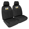 Caterpillar Front Car Seat Covers Canvas Black Size 30