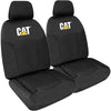 Caterpillar Front Car Seat Covers Canvas Black Size 30