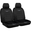 R.M. Williams Seat Cover Set Jacquard Front Black