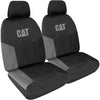 Caterpillar Front Car Seat Covers Canvas Grey Size 30
