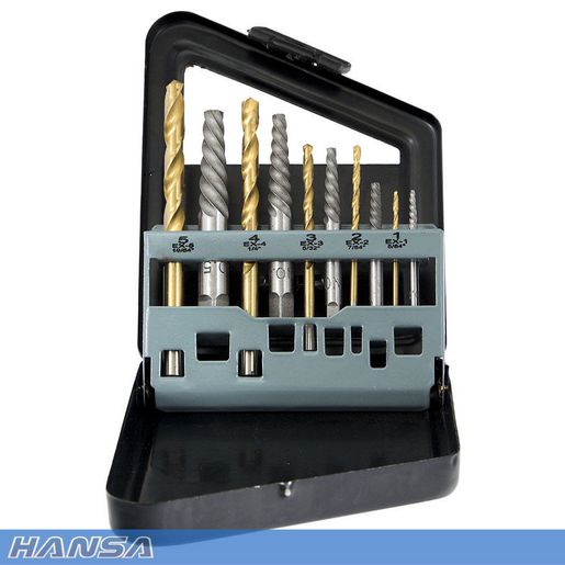 Hansa Champion Screw Extractor Set 10 Piece Hses-10