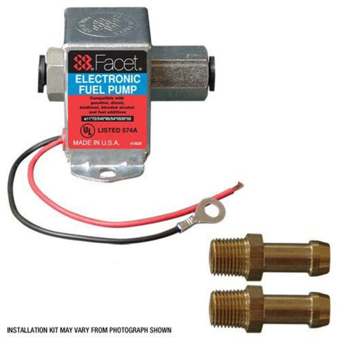 Facet Cube Solid State Fuel Pump Kit (12V) 40244