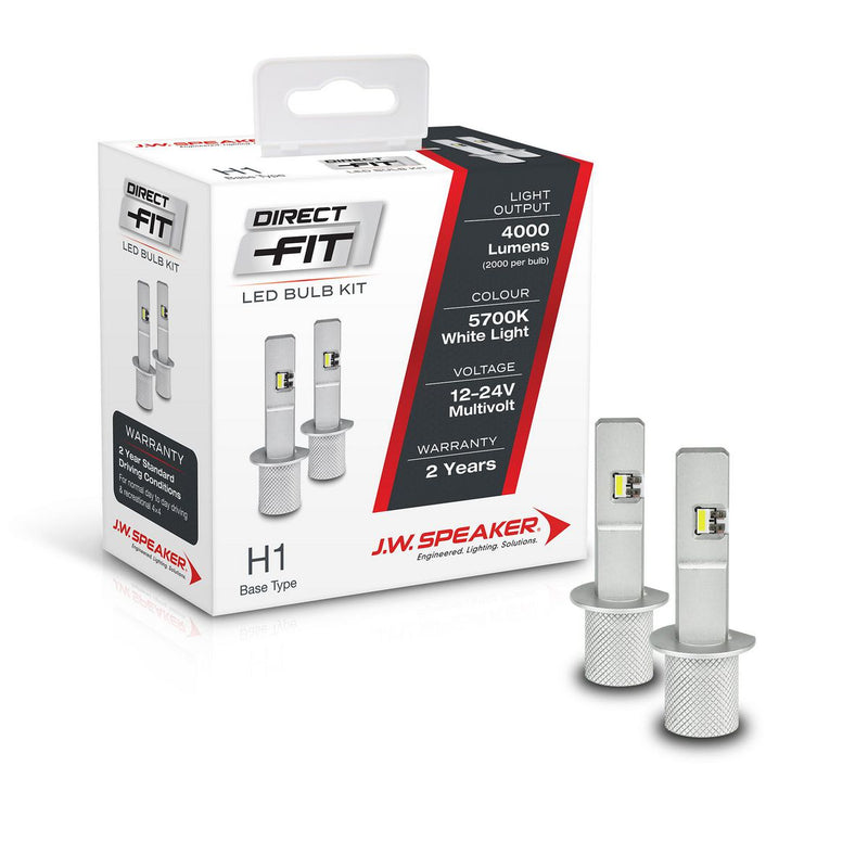 JW Speaker H1 LED Direct Fit Bulb Kit 12/24V 6000K 999001