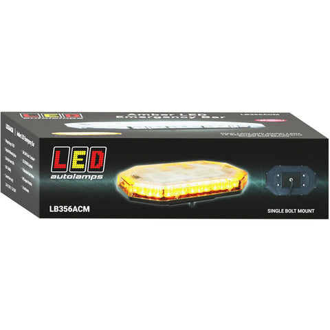 LED Autolamps Emergency Light Bar Amber LED with Clear