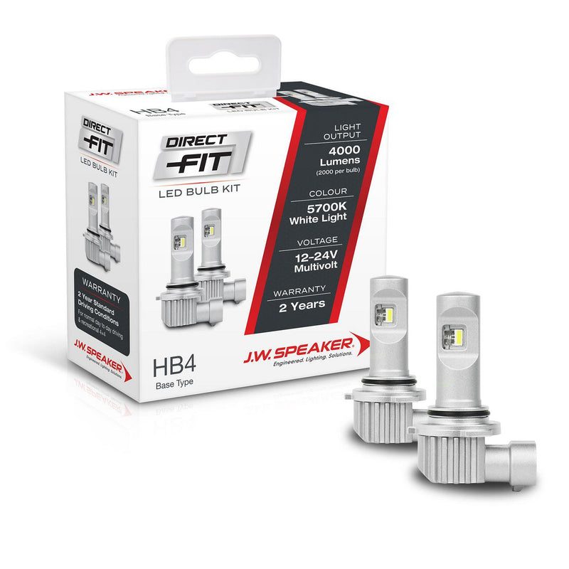 JW Speaker Hb4 LED Direct Fit Bulb Kit 12/24V 6000K 999006