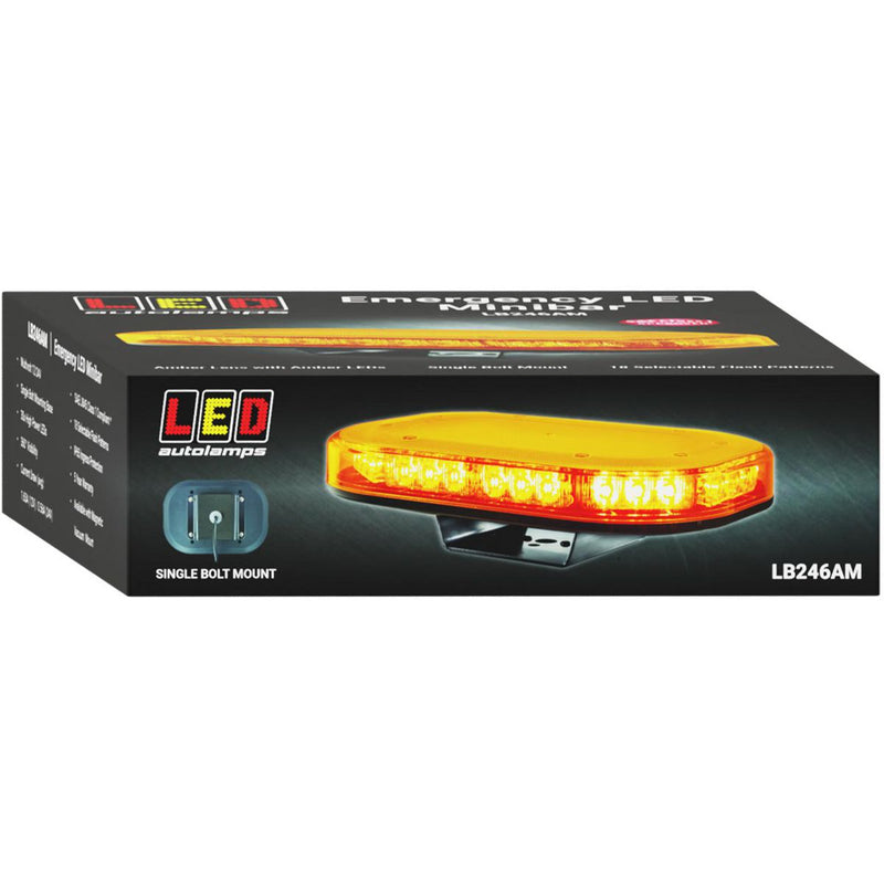 LED Autolamps Single Bolt Mount LED Amber Emergency
