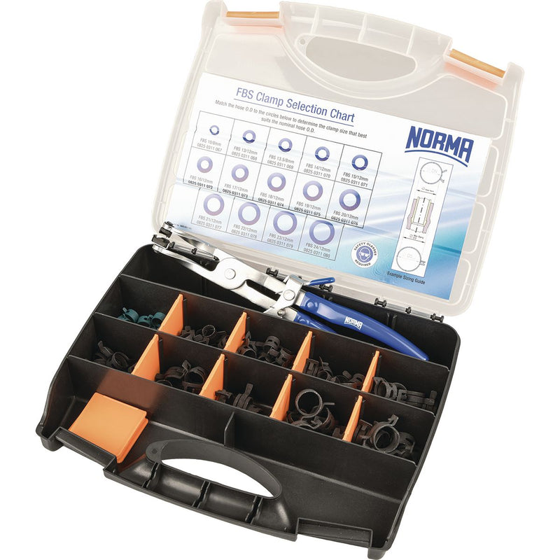 Norma Fbs Springband 105 Piece Grab Kit Pliers Included