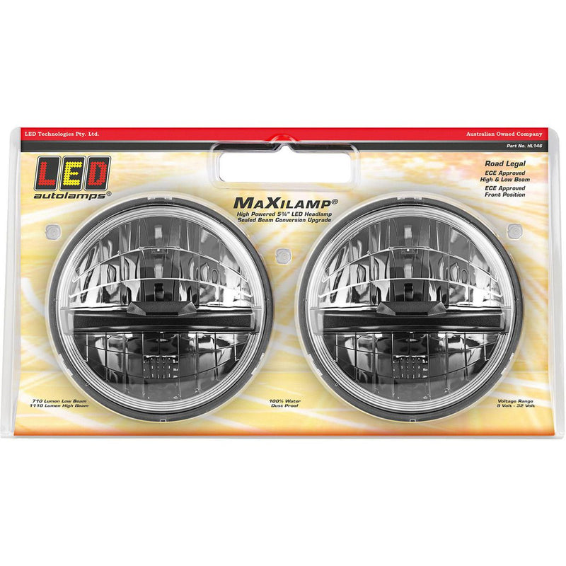 LED Autolamps 5 3/4" Headlight High/Low/Front 3 Pin Plug