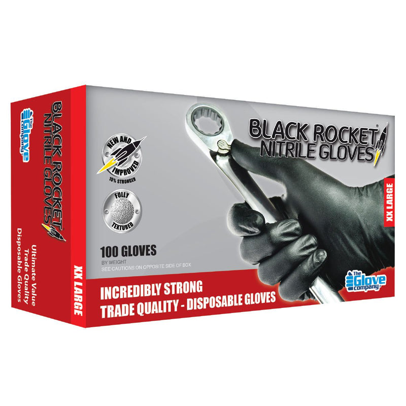 The Glove Company TGC Black Nitrile Disposable Gloves XXL