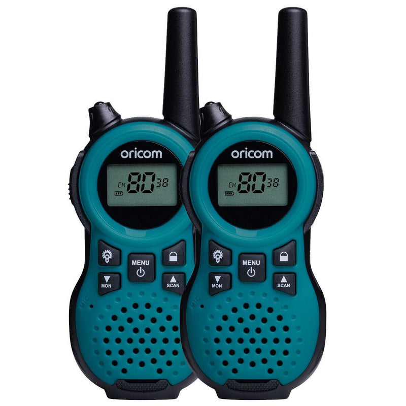 Oricom UHF CB Compact Handheld Radio Twin Pack Blue