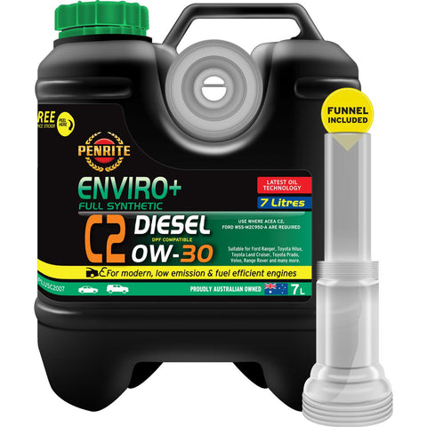 Penrite Enviro+ C2 0W-30 Synthetic Engine Oil 7L