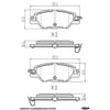 RDA GP Max Brake Pad Set Rear RDB2422