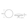 LED Autolamps Stop/Tail Round Clear Lens 12-24V 82RCMB