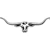 R.M. Williams Longhorn Decal 70cm Sticker Black Strmwcblk