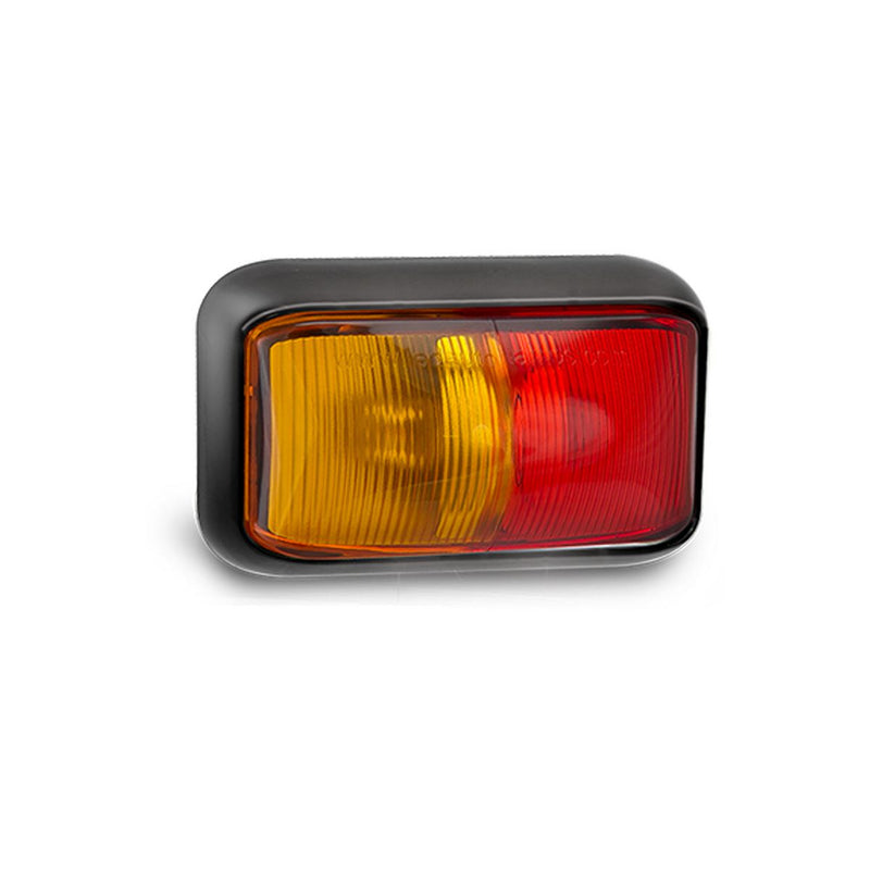 LED Autolamps Side Marker Red/Amber 58x35x21mm 10-30V Box