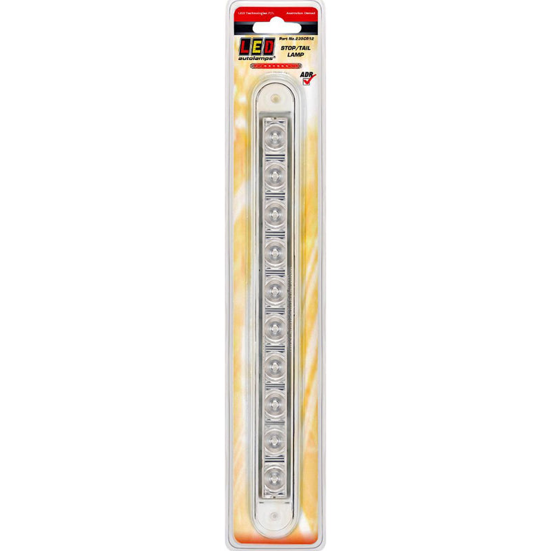 LED Autolamps Stop/Tail Strip LED Lamp Clear Lens 235CR12