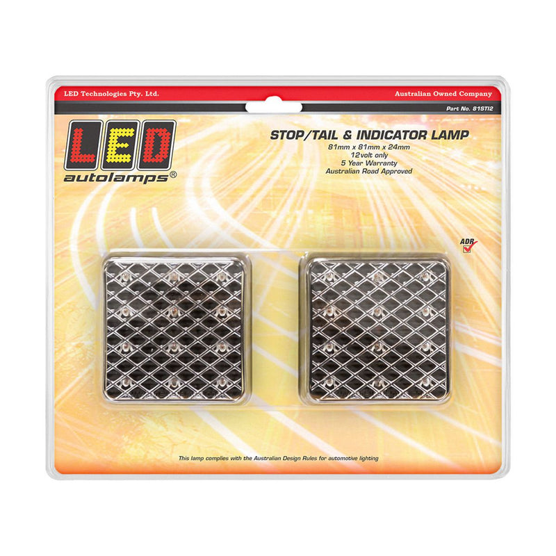 LED Autolamps Stop/Tail/Indicator LED Light 12V 81STI2
