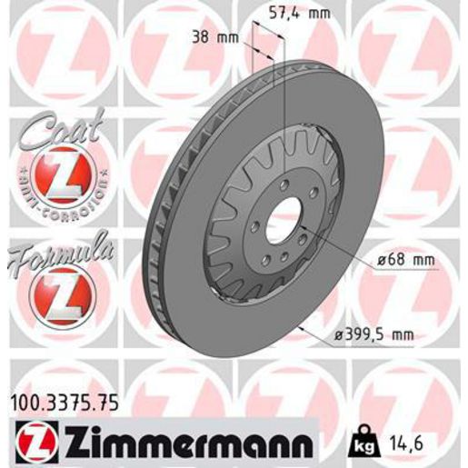 Zimmermann Formula Z Brake Rotor Single 400mm Front