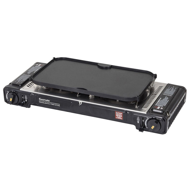 Gasmate Travelmate II Portable Twin Burner Stove with