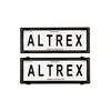 Altrex Number Plate Covers 6 Figure Black with Lines and