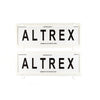 Altrex Number Plate Cover 6 Figure White Frame Without