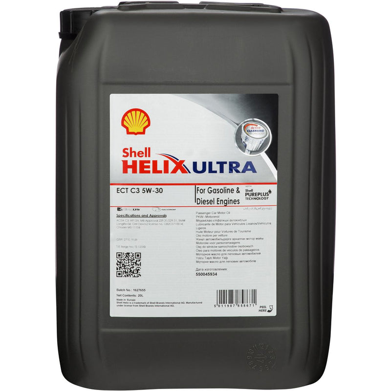 Shell Lubricants Helix Ultra ECT C3 5W30 Full-Syn Engine