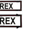 Altrex Number Plate Covers Premium Black Without Lines &