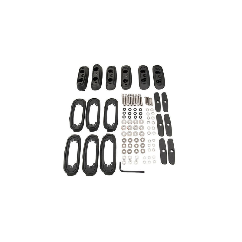 Rhino Rack RCP Base Kit Black 6 Pack RCP17BK