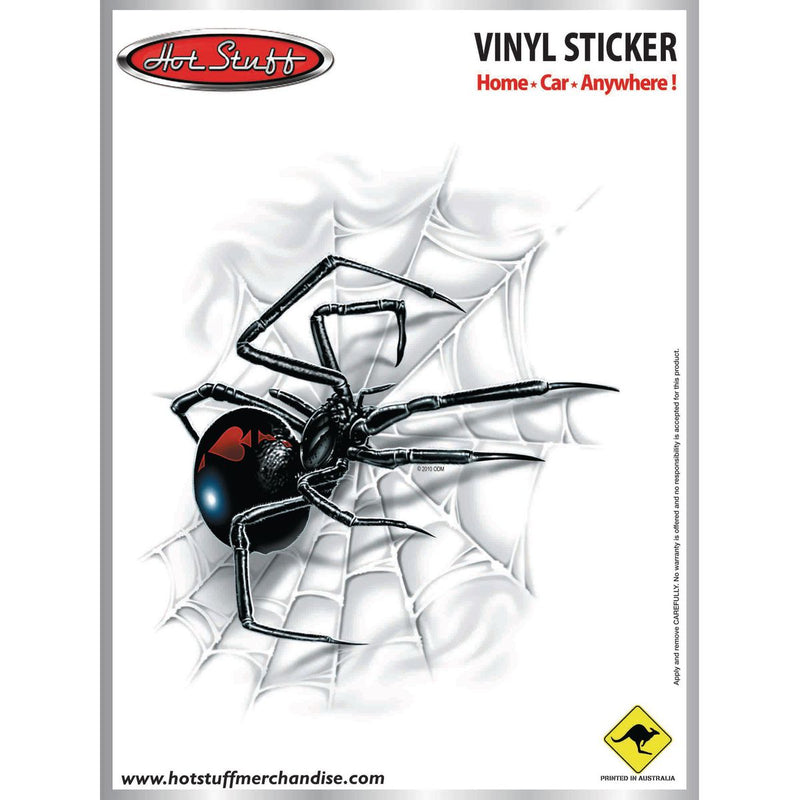 Hotstuff Redback Spider On Web Decal SH121