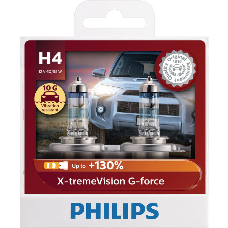 Philips X-treme Vision G-force H4 Globe 12V 60/55W X/V